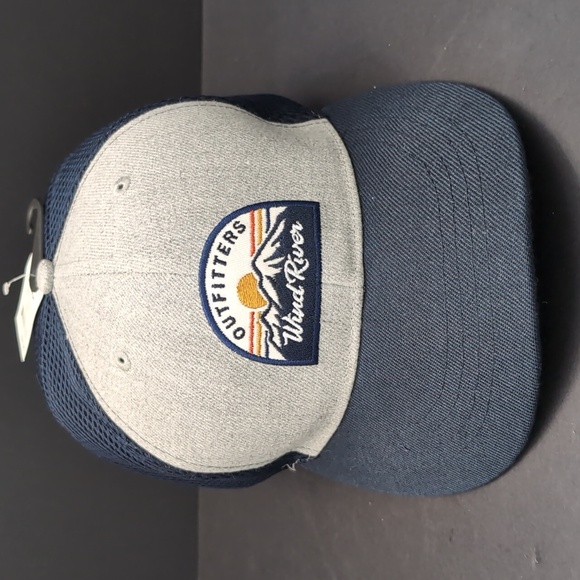 NWT,Wind River, Outfitters Men's Blue/White Mesh,Snap back Hat. - Picture 2 of 8